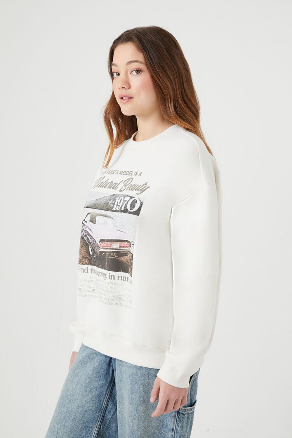 Fleece Natural Beauty Graphic Pullover